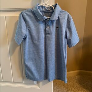 Vineyard Vines Light Blue Kids Performance Polo